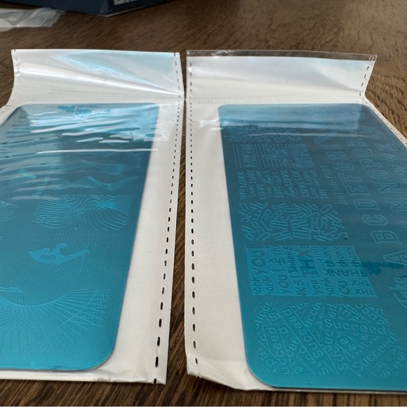 Blue Nail Art Stamping Plates Set - Picture 2 of 5